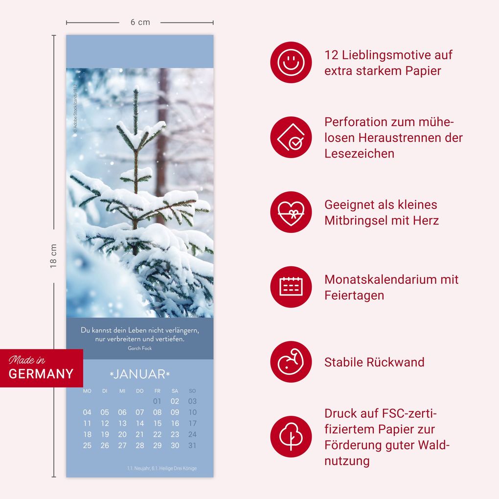 Weitere Ansicht: Gute Gedanken Lesezeichen & Kalender 2027