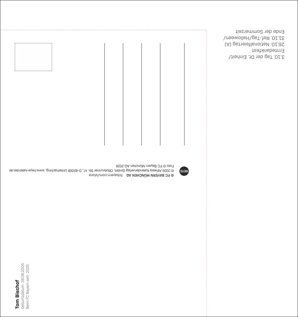 Weitere Ansicht: FC Bayern München Postkartenkalender 2027