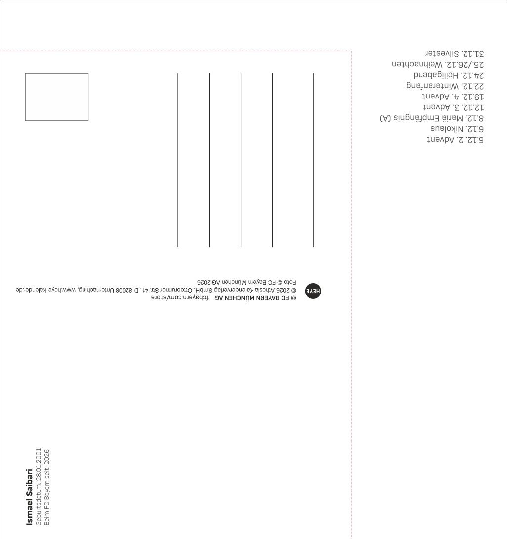 Weitere Ansicht: FC Bayern München Postkartenkalender 2027