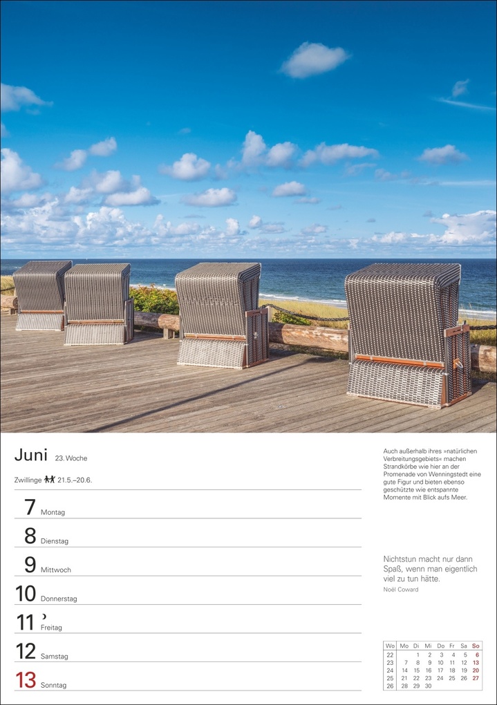Weitere Ansicht: Sylt Wochenplaner 2027 - Eine Reise in 53 Bildern | Ulrike Issel