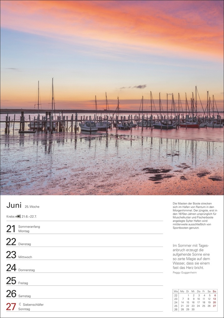 Weitere Ansicht: Sylt Wochenplaner 2027 - Eine Reise in 53 Bildern | Ulrike Issel