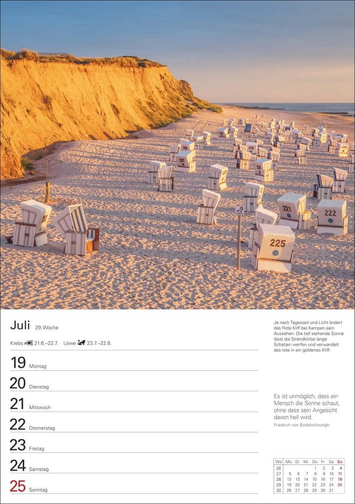Weitere Ansicht: Sylt Wochenplaner 2027 - Eine Reise in 53 Bildern | Ulrike Issel