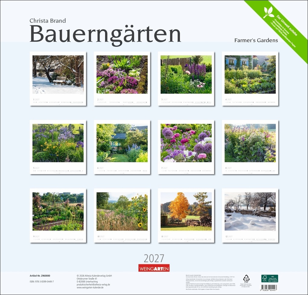 Weitere Ansicht: Bauerngärten Kalender 2027