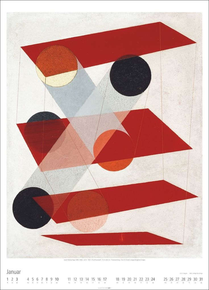 Weitere Ansicht: Bauhaus Kalender 2027 | Walter Dexel, Johannes Itten, Wassily Kandinsky, Paul Klee