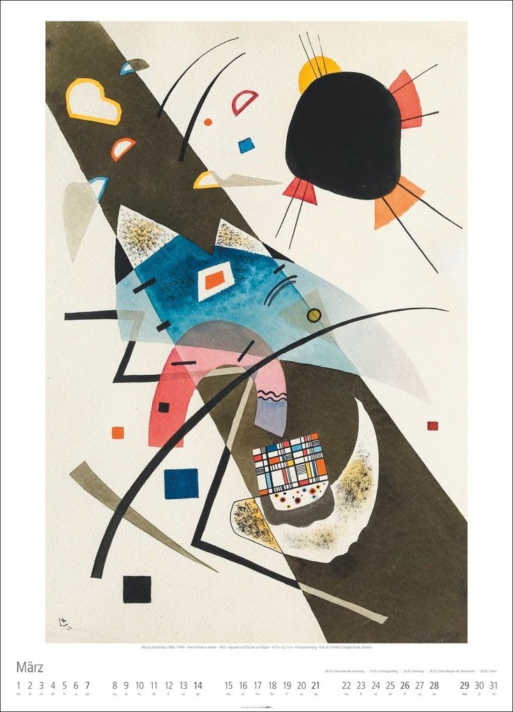 Weitere Ansicht: Bauhaus Kalender 2027 | Walter Dexel, Johannes Itten, Wassily Kandinsky, Paul Klee