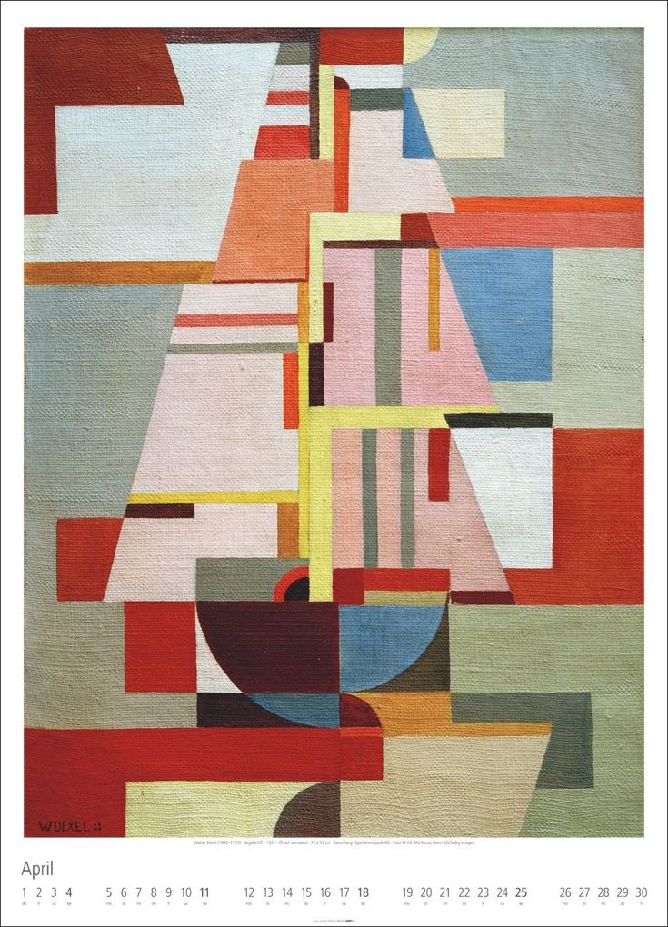 Weitere Ansicht: Bauhaus Kalender 2027 | Walter Dexel, Johannes Itten, Wassily Kandinsky, Paul Klee