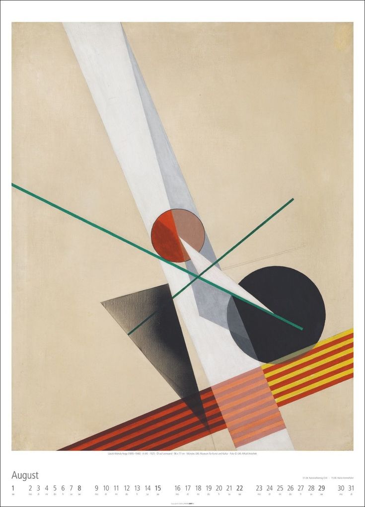 Weitere Ansicht: Bauhaus Kalender 2027 | Walter Dexel, Johannes Itten, Wassily Kandinsky, Paul Klee