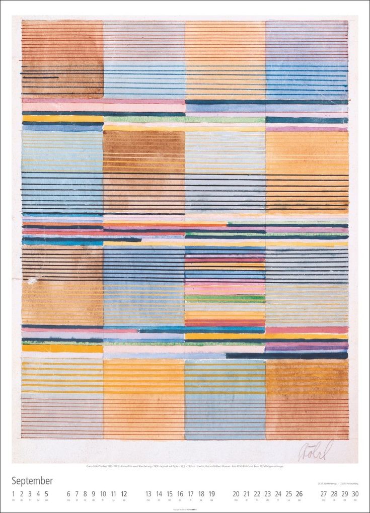 Weitere Ansicht: Bauhaus Kalender 2027 | Walter Dexel, Johannes Itten, Wassily Kandinsky, Paul Klee