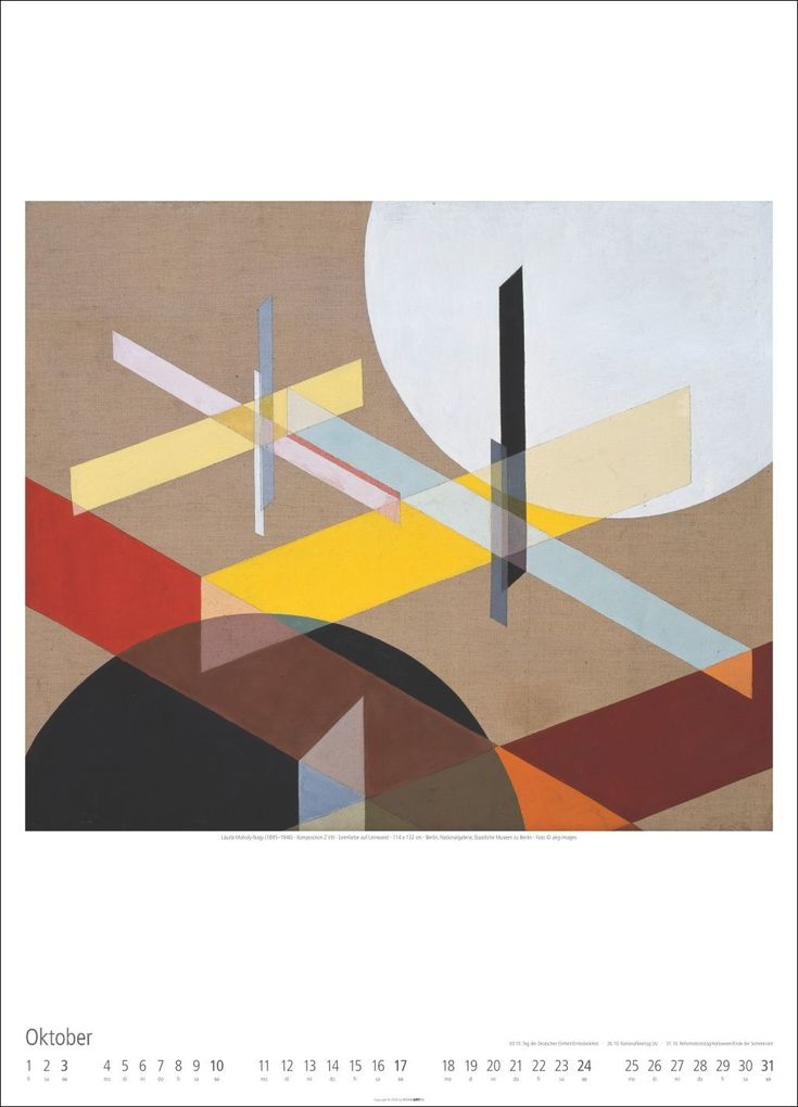 Weitere Ansicht: Bauhaus Kalender 2027 | Walter Dexel, Johannes Itten, Wassily Kandinsky, Paul Klee