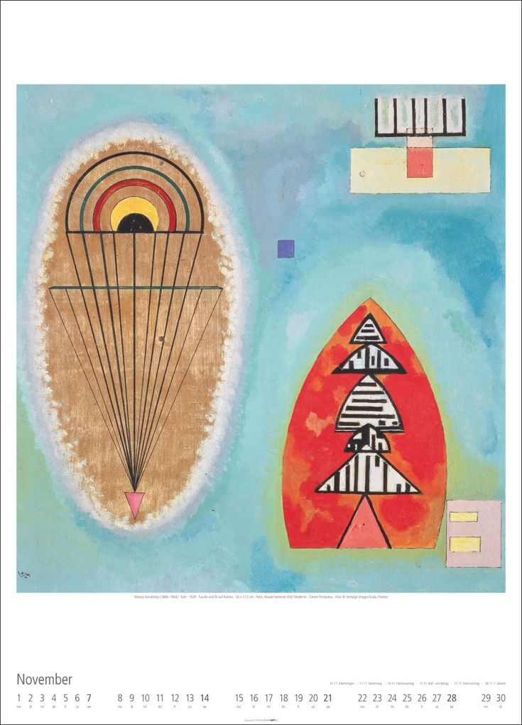 Weitere Ansicht: Bauhaus Kalender 2027 | Walter Dexel, Johannes Itten, Wassily Kandinsky, Paul Klee