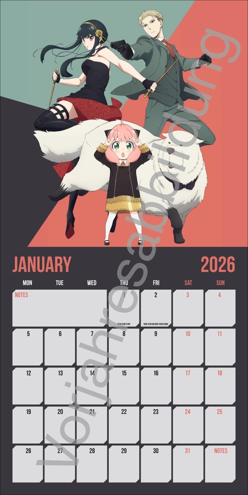 Weitere Ansicht: Spy x Family Broschurkalender 2027