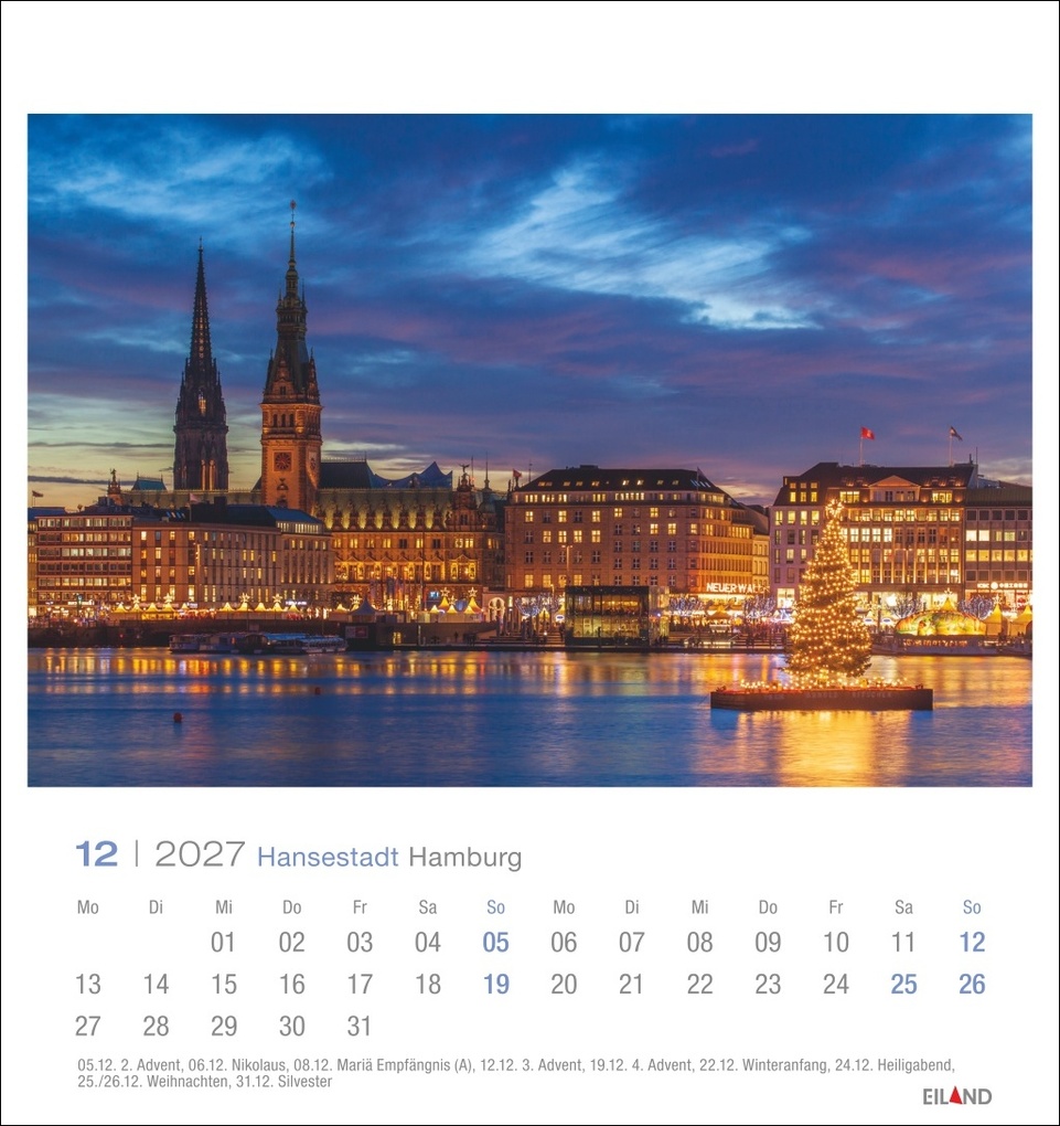 Weitere Ansicht: Hansestadt Hamburg Postkartenkalender 2027