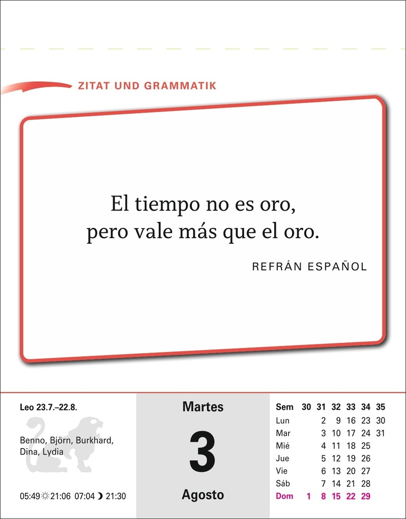 Weitere Ansicht: Spanisch Sprachkalender 2027 - Spanisch lernen leicht gemacht - Tagesabreißkalender | Sylvia Rivero Crespo