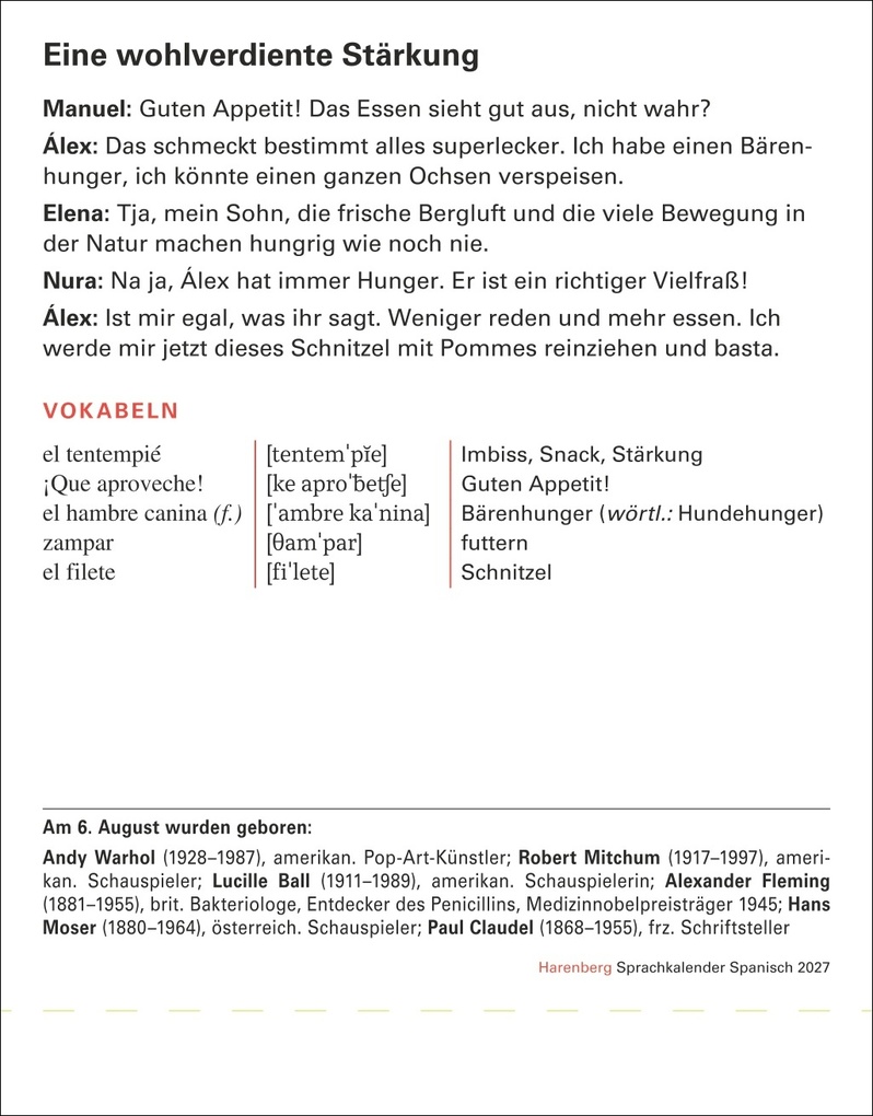 Weitere Ansicht: Spanisch Sprachkalender 2027 - Spanisch lernen leicht gemacht - Tagesabreißkalender | Sylvia Rivero Crespo