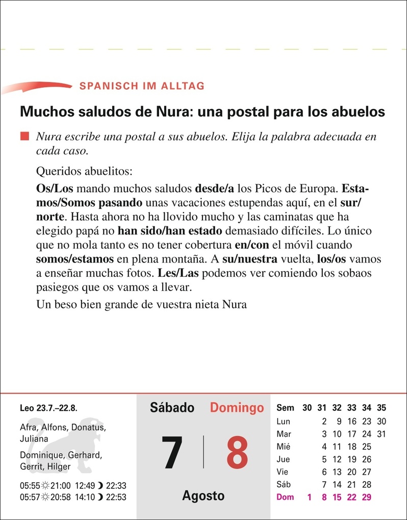 Weitere Ansicht: Spanisch Sprachkalender 2027 - Spanisch lernen leicht gemacht - Tagesabreißkalender | Sylvia Rivero Crespo