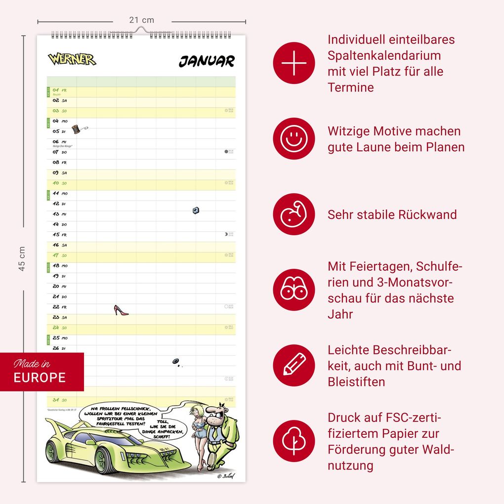 Weitere Ansicht: Werner Werkstattplaner 2027 | Rötger Feldmann
