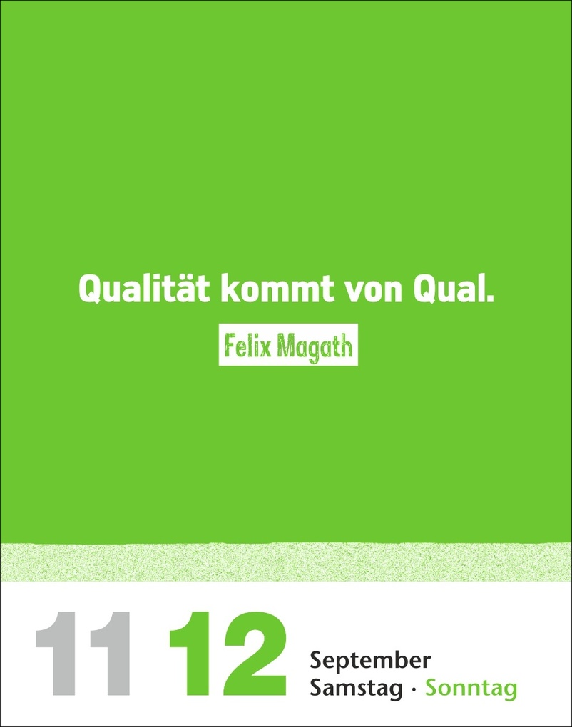 Weitere Ansicht: Lattenknaller Tagesabreißkalender 2027 - Die witzigsten Fußballersprüche | Marco Heibel, Anders Ulrike