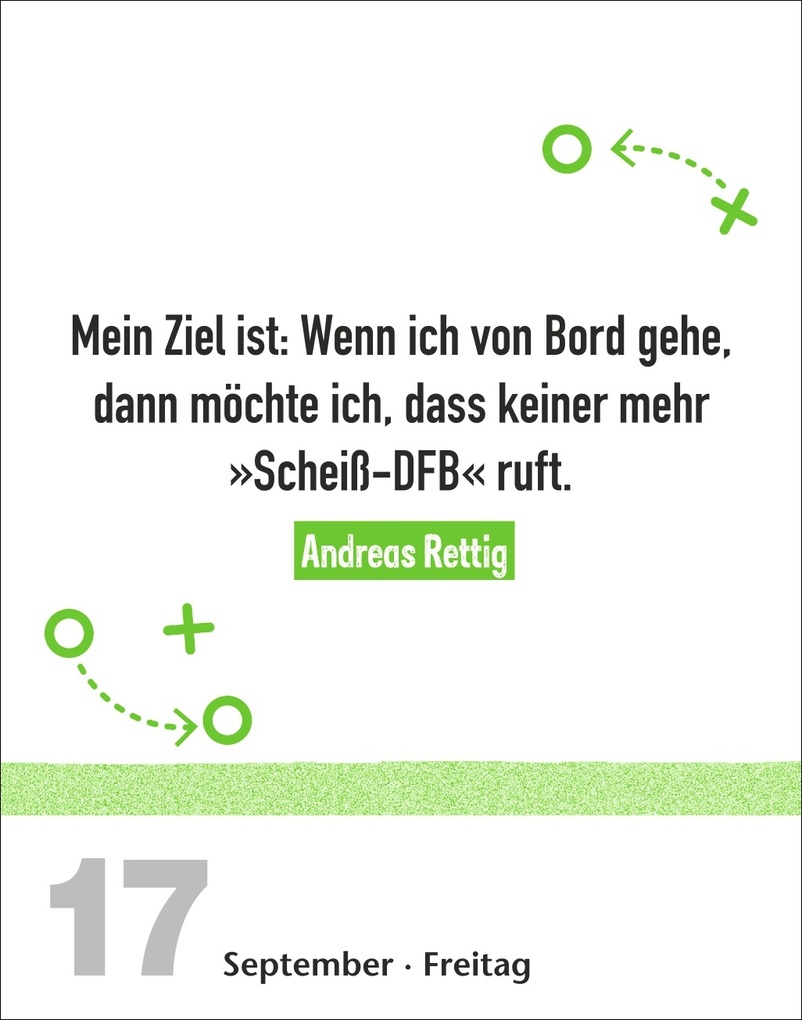 Weitere Ansicht: Lattenknaller Tagesabreißkalender 2027 - Die witzigsten Fußballersprüche | Marco Heibel, Anders Ulrike