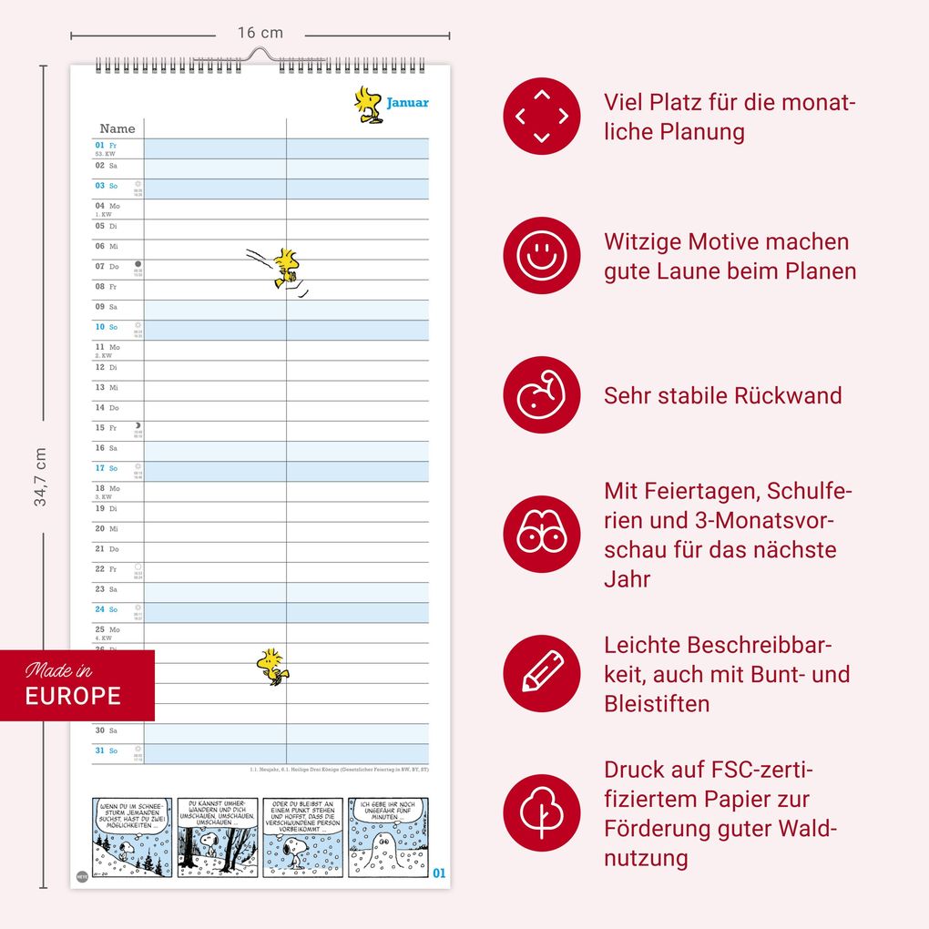Weitere Ansicht: Peanuts Planer Wir zwei 2027
