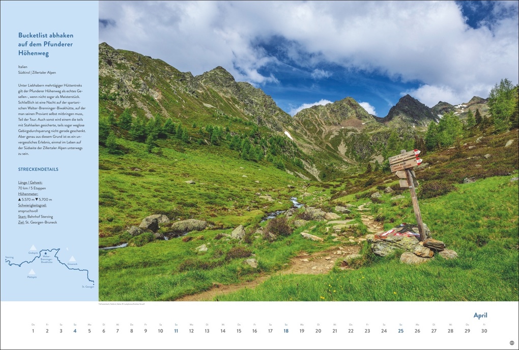 Weitere Ansicht: Weitwanderwege Edition Kalender 2027