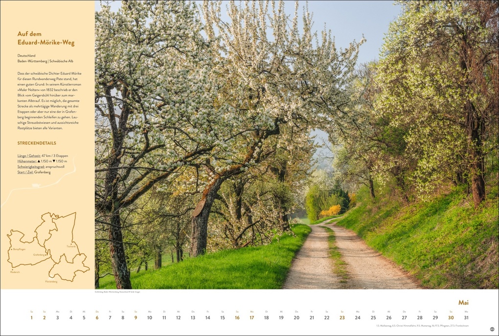 Weitere Ansicht: Weitwanderwege Edition Kalender 2027