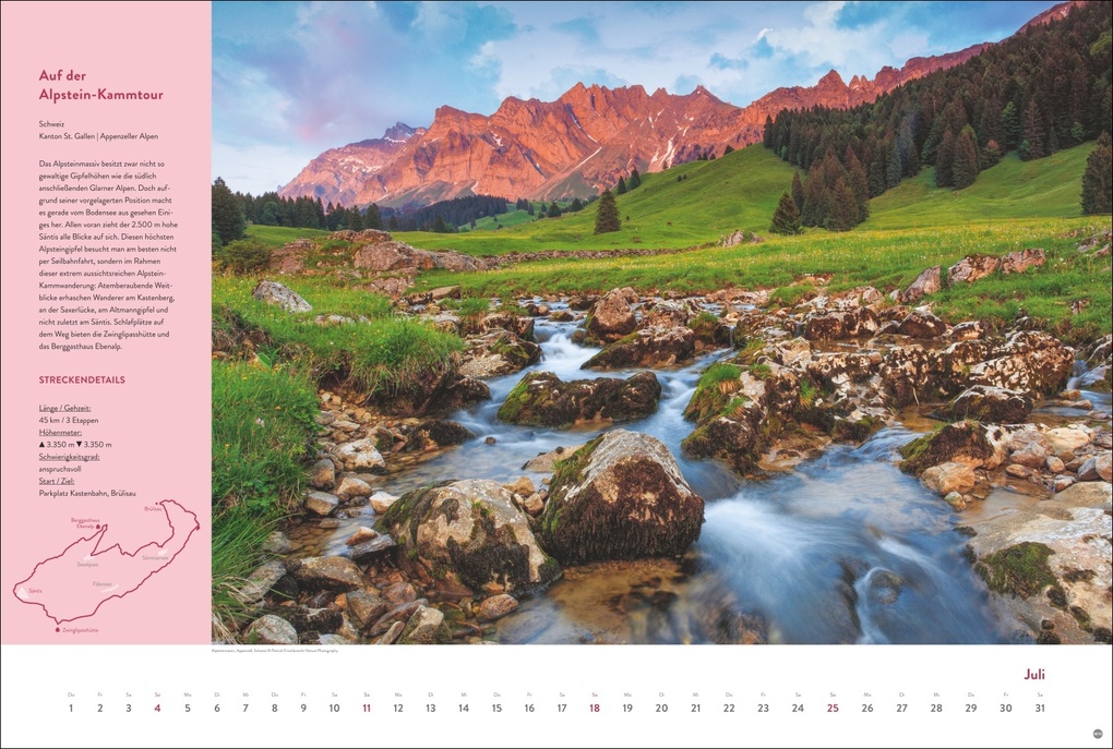 Weitere Ansicht: Weitwanderwege Edition Kalender 2027