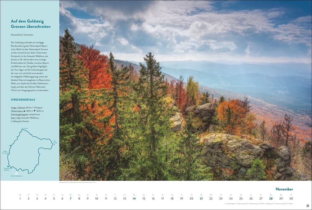 Weitere Ansicht: Weitwanderwege Edition Kalender 2027