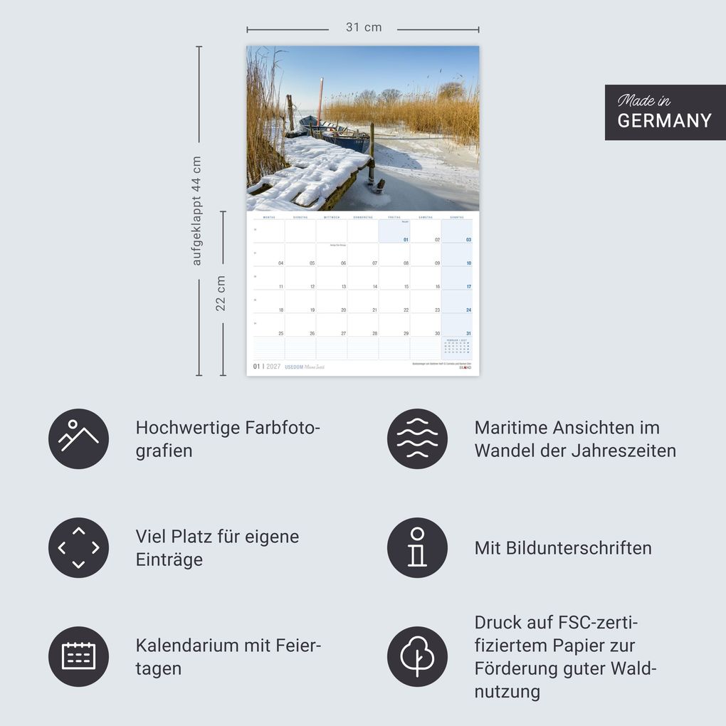 Weitere Ansicht: Usedom ...meine Insel Kalender 2027