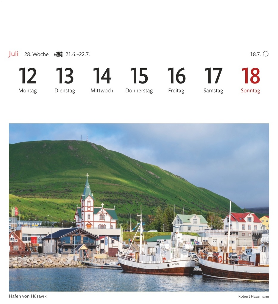 Weitere Ansicht: Island Sehnsuchtskalender 2027 - Wochenkalender mit 53 Postkarten