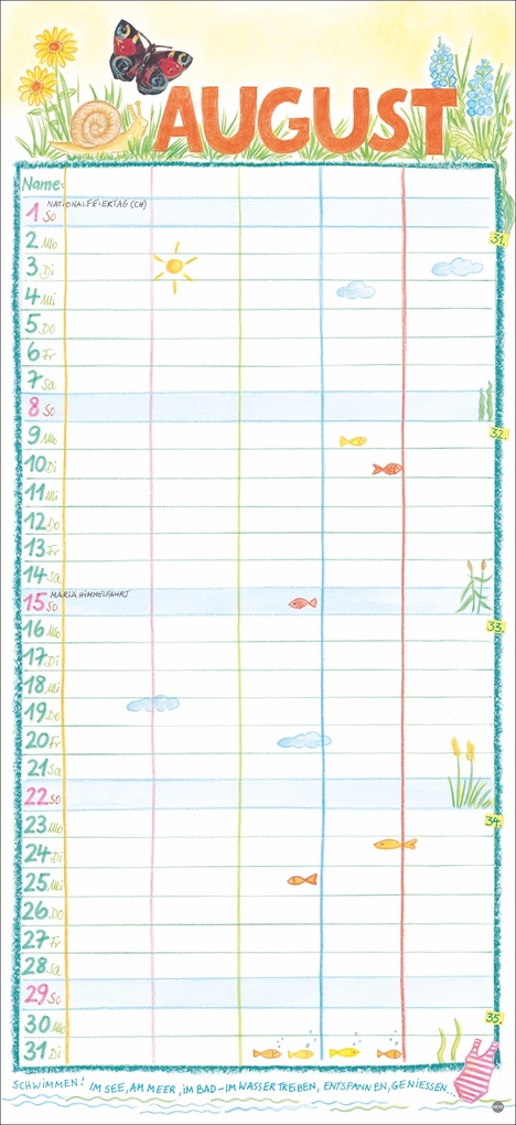 Weitere Ansicht: Gabi Kohwagner Unser Familienkalender 2027 | Gabi Kohwagner