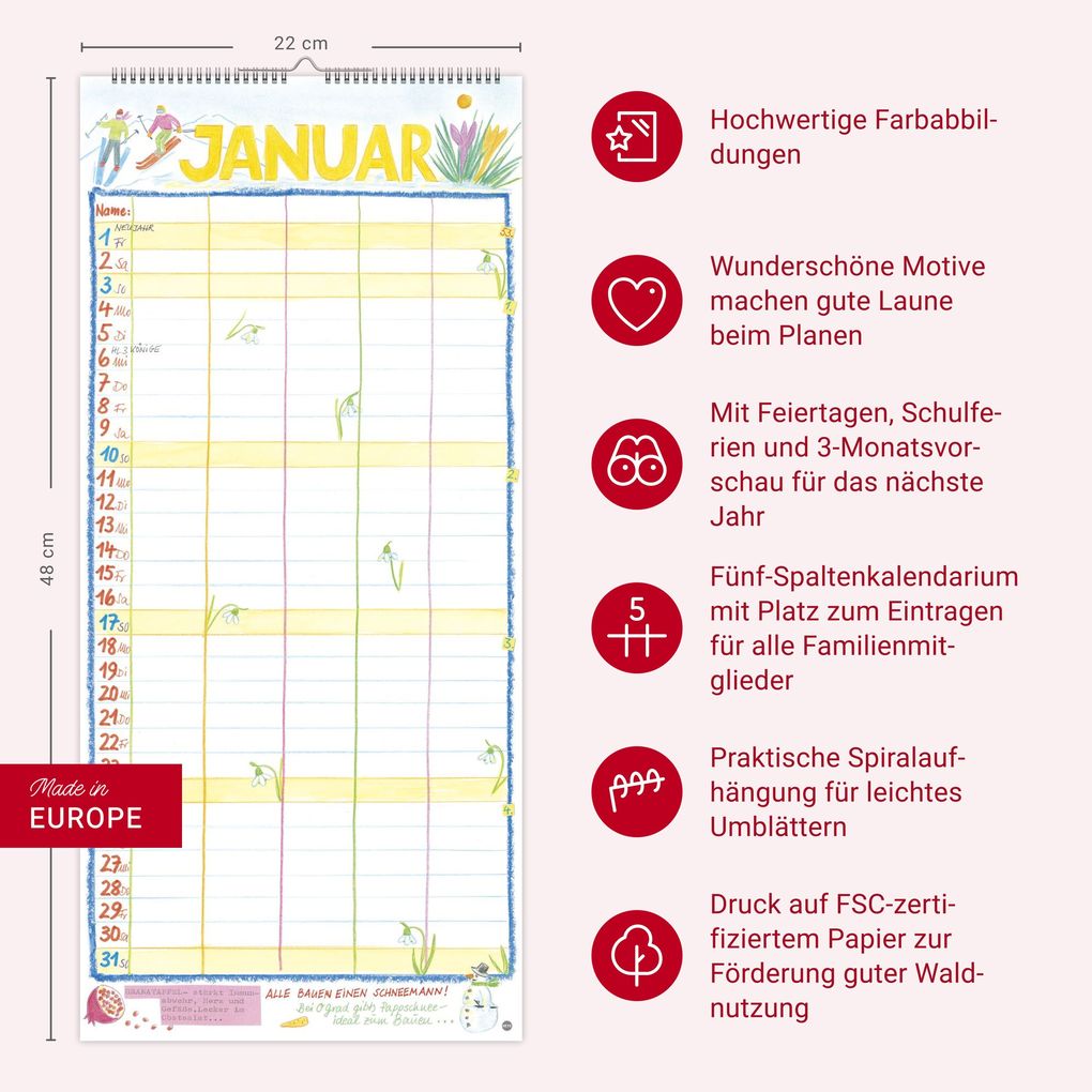 Weitere Ansicht: Gabi Kohwagner Unser Familienkalender 2027 | Gabi Kohwagner