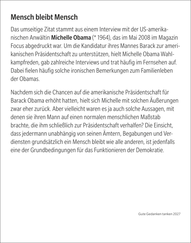 Weitere Ansicht: Gute Gedanken tanken Tagesabreißkalender 2027 - Denkanstöße für das ganze Jahr | Eva Bambach, Gabriele Gassen, Hildegard Hogen