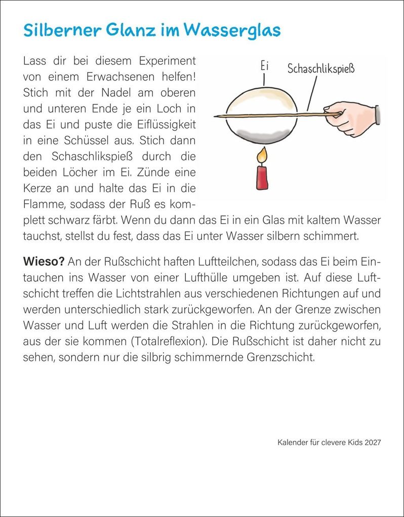 Weitere Ansicht: Kalender für clevere Kids Tagesabreißkalender 2027 | Ann Christin Artel, Thomas Huhnold