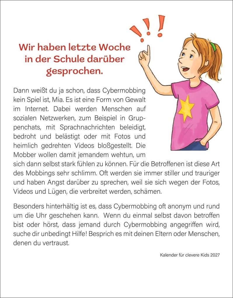 Weitere Ansicht: Kalender für clevere Kids Tagesabreißkalender 2027 | Ann Christin Artel, Thomas Huhnold