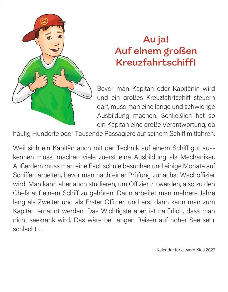 Weitere Ansicht: Kalender für clevere Kids Tagesabreißkalender 2027 | Ann Christin Artel, Thomas Huhnold
