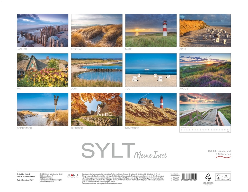 Weitere Ansicht: Sylt - Meine Insel Kalender 2027