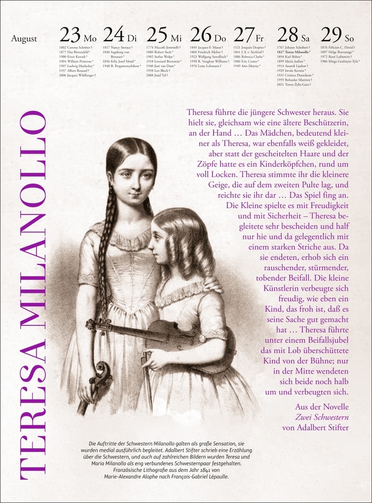 Weitere Ansicht: Der Musik Kalender Wochenkalender 2027