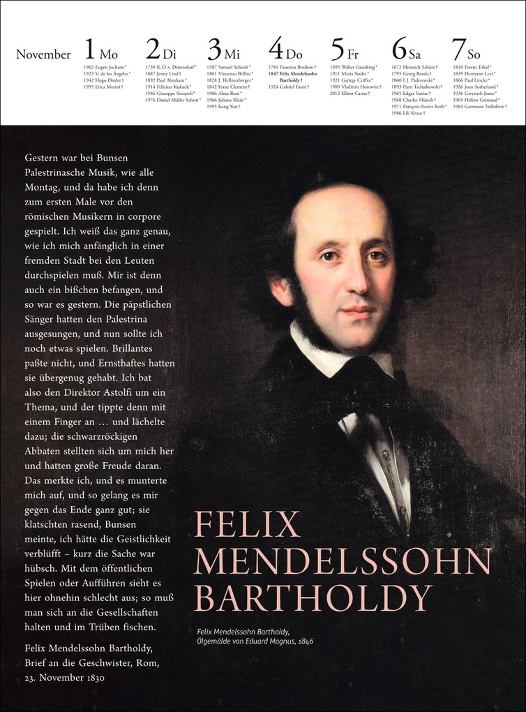 Weitere Ansicht: Der Musik Kalender Wochenkalender 2027