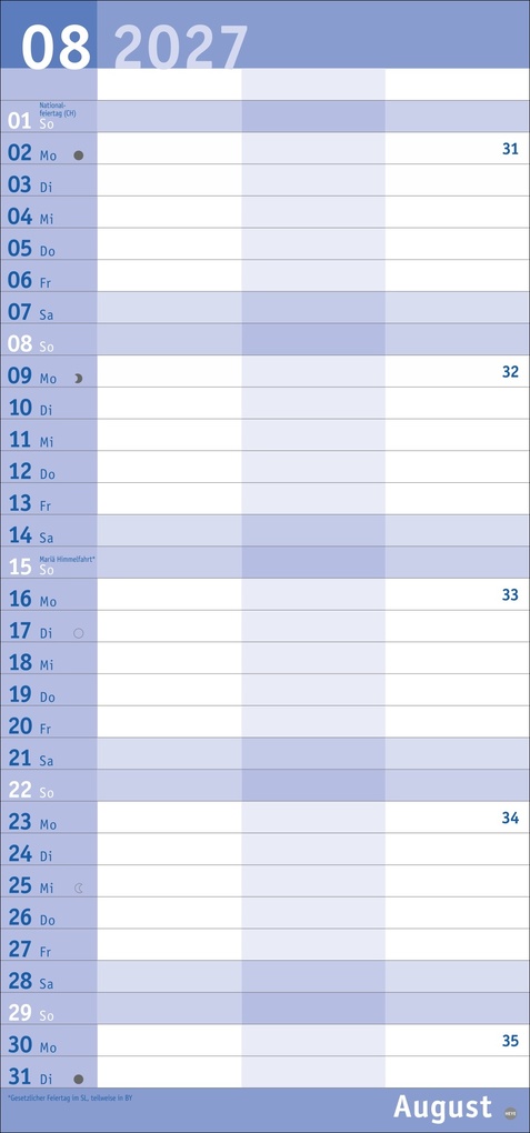 Weitere Ansicht: Basic Planer für zwei 2027