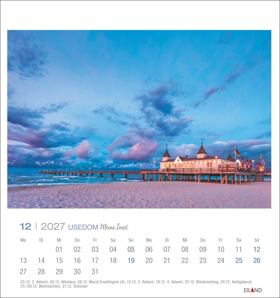 Weitere Ansicht: Usedom Postkartenkalender 2027 - Meine Insel