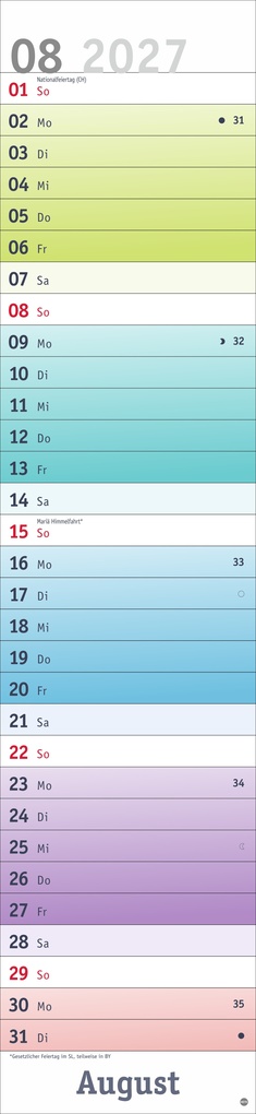 Weitere Ansicht: Bunte Wochen Langplaner XL 2027
