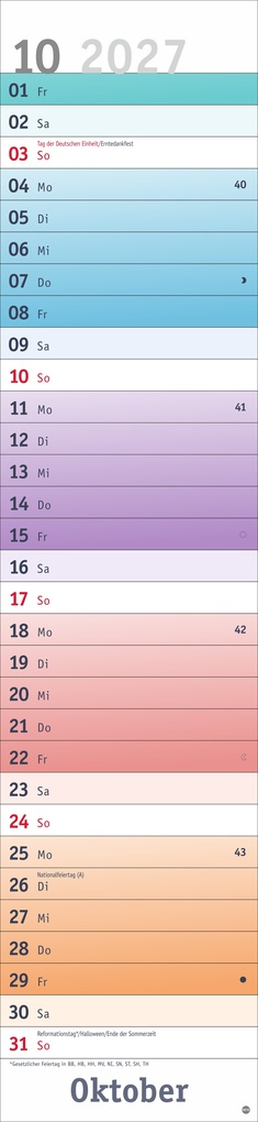 Weitere Ansicht: Bunte Wochen Langplaner XL 2027