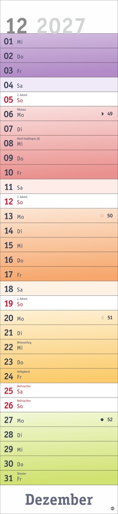 Weitere Ansicht: Bunte Wochen Langplaner XL 2027