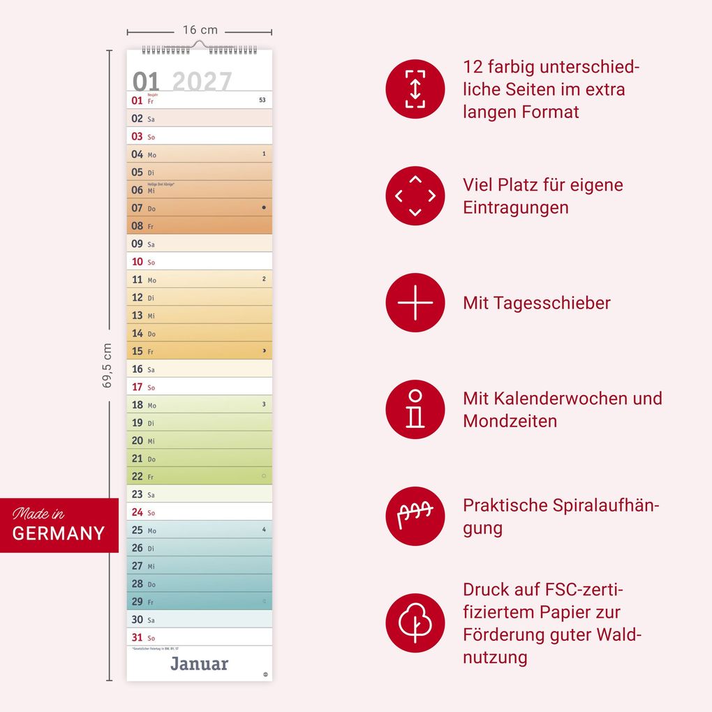 Weitere Ansicht: Bunte Wochen Langplaner XL 2027