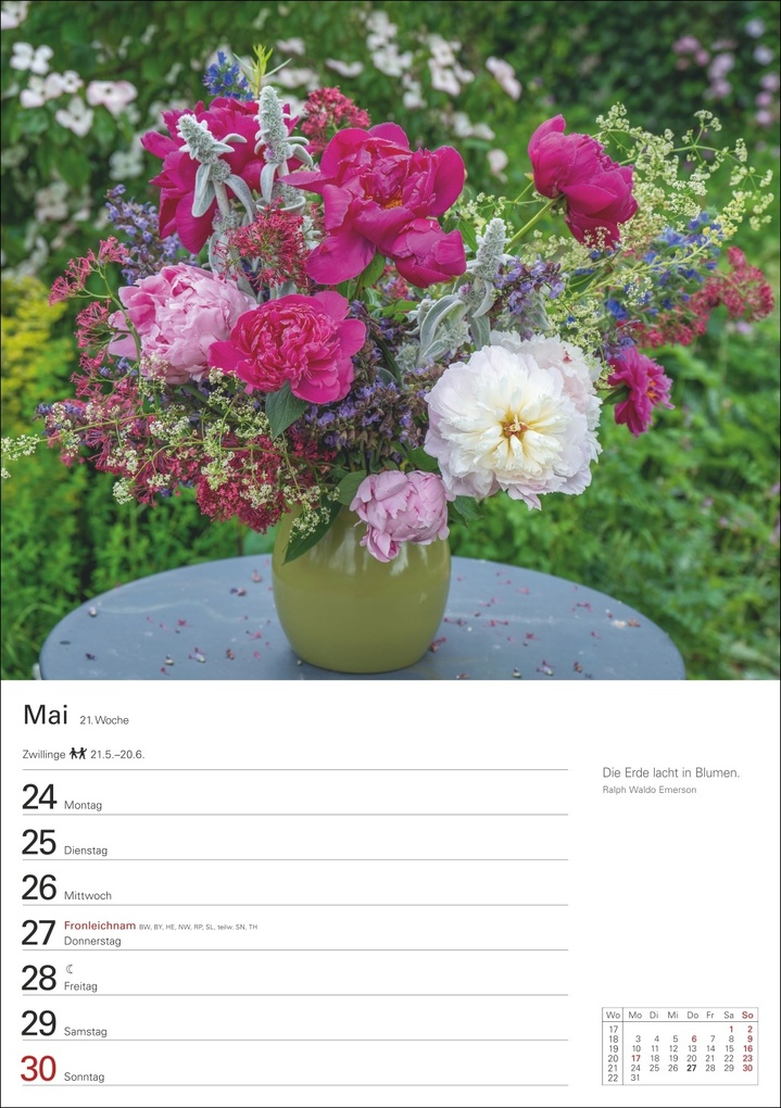 Weitere Ansicht: Blumenpracht Wochenplaner 2027 - 53 stimmungsvolle Fotografien