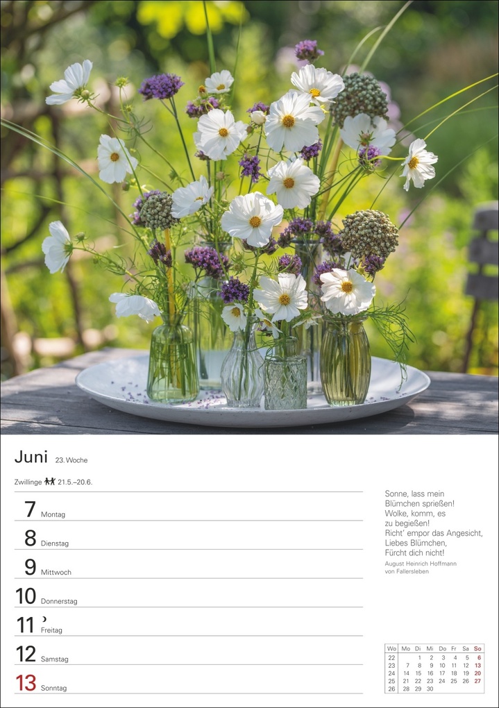 Weitere Ansicht: Blumenpracht Wochenplaner 2027 - 53 stimmungsvolle Fotografien