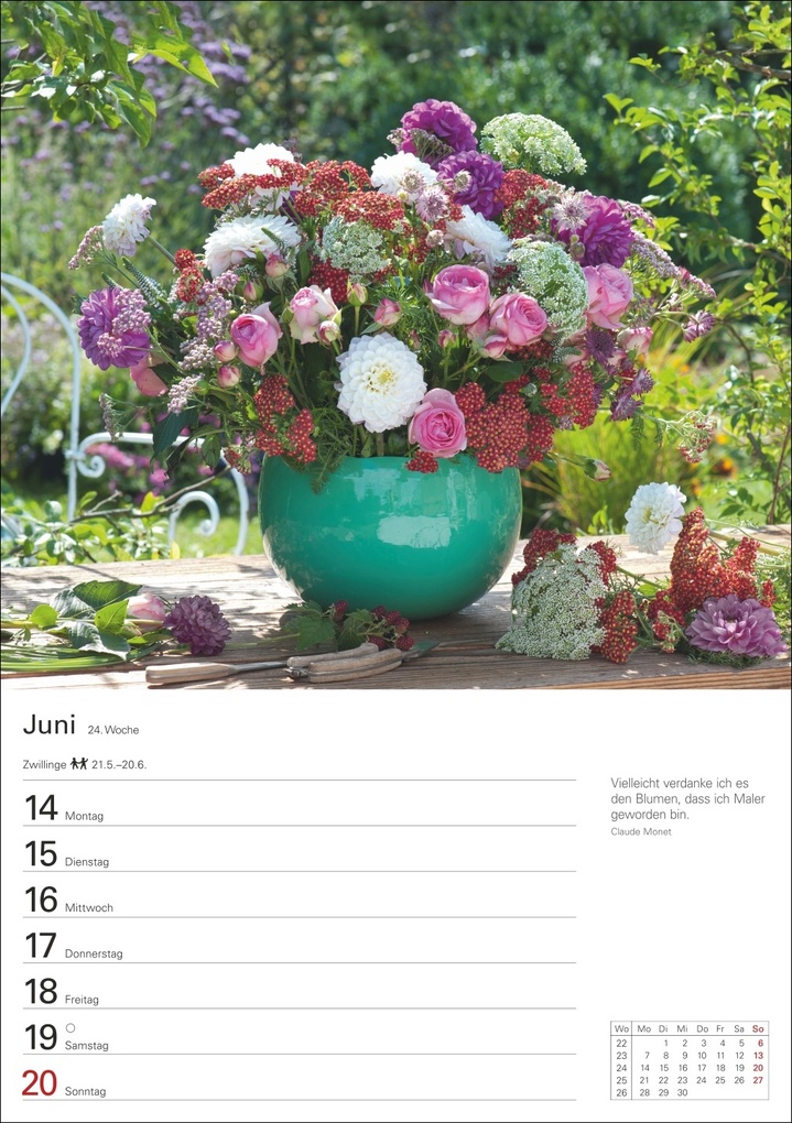 Weitere Ansicht: Blumenpracht Wochenplaner 2027 - 53 stimmungsvolle Fotografien