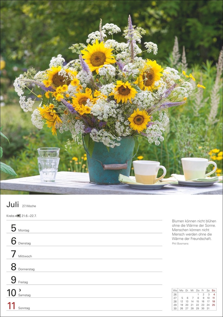 Weitere Ansicht: Blumenpracht Wochenplaner 2027 - 53 stimmungsvolle Fotografien