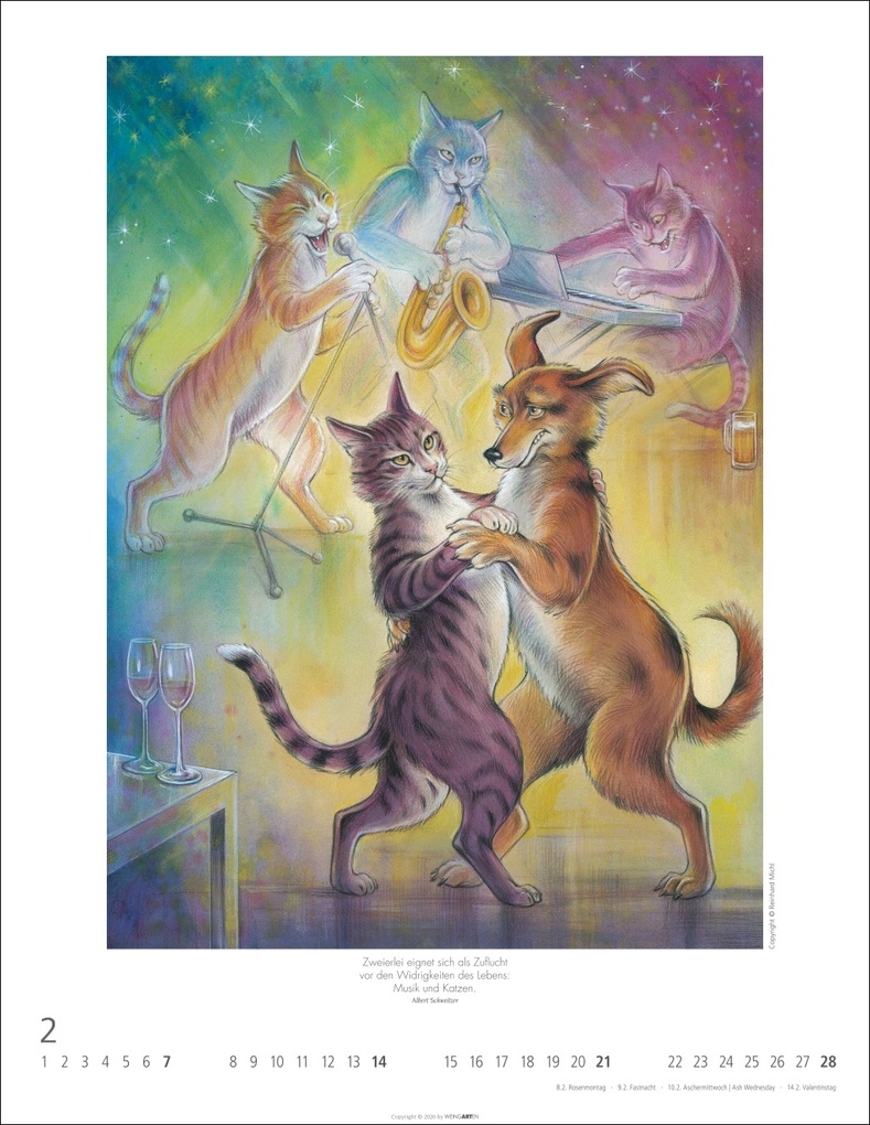 Weitere Ansicht: Schnurren und Kratzen - Bilder von Katzen Kalender 2027 | Reinhard Michl