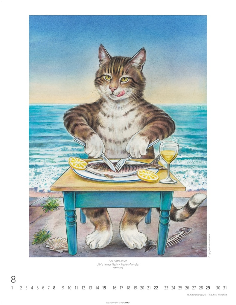 Weitere Ansicht: Schnurren und Kratzen - Bilder von Katzen Kalender 2027 | Reinhard Michl
